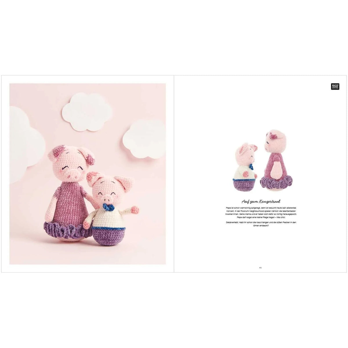 Ricorumi crochet book 'Mini Me' in German by Rico Design