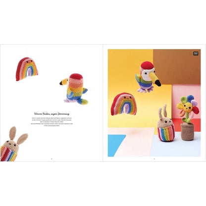Ricorumi crochet book 'Rainbow' in German by Rico Design