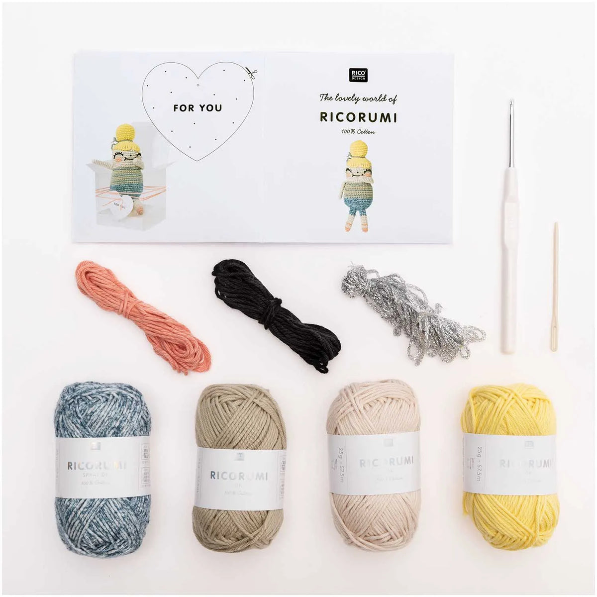 Ricorumi crochet kit for a Crazy Cute Family friend by Rico Design