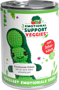 Topp crochet kit, Emotional Support Veggies pea