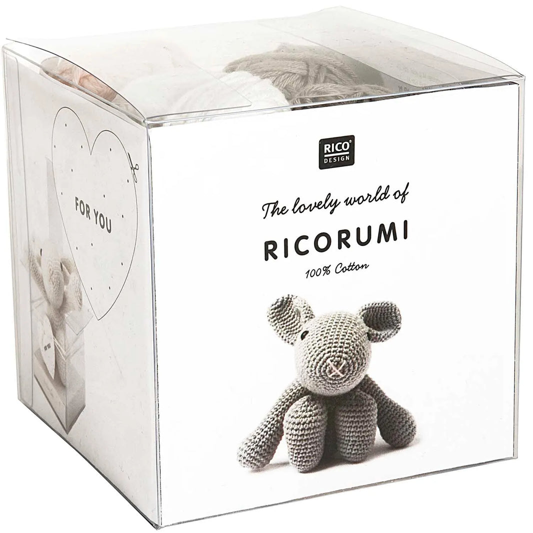 Ricorumi crochet kit for a bunny amigurumi by Rico Design