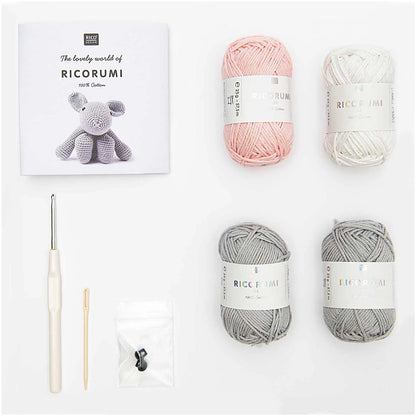 Ricorumi crochet kit for a bunny amigurumi by Rico Design