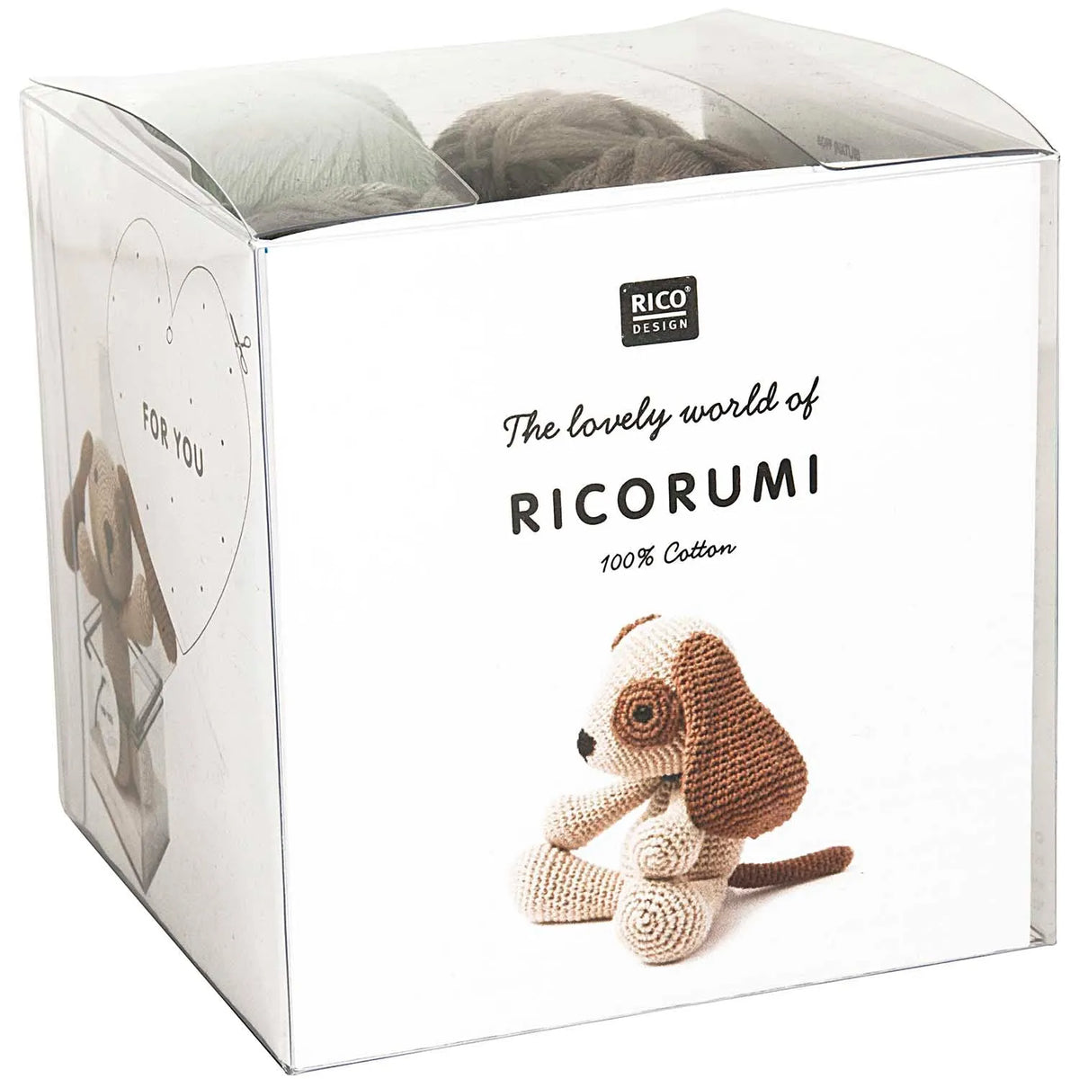 Ricorumi crochet kit for a dog amigurumi by Rico Design