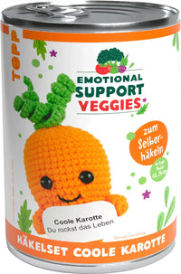 Topp crochet kit, Emotional Support Veggies carrot