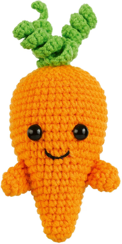 Emotional Support Veggies carrot crochet kit contents