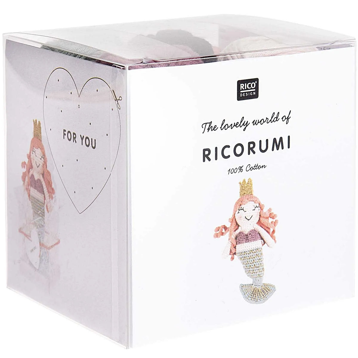Ricorumi crochet kit for a mermaid amigurumi by Rico Design