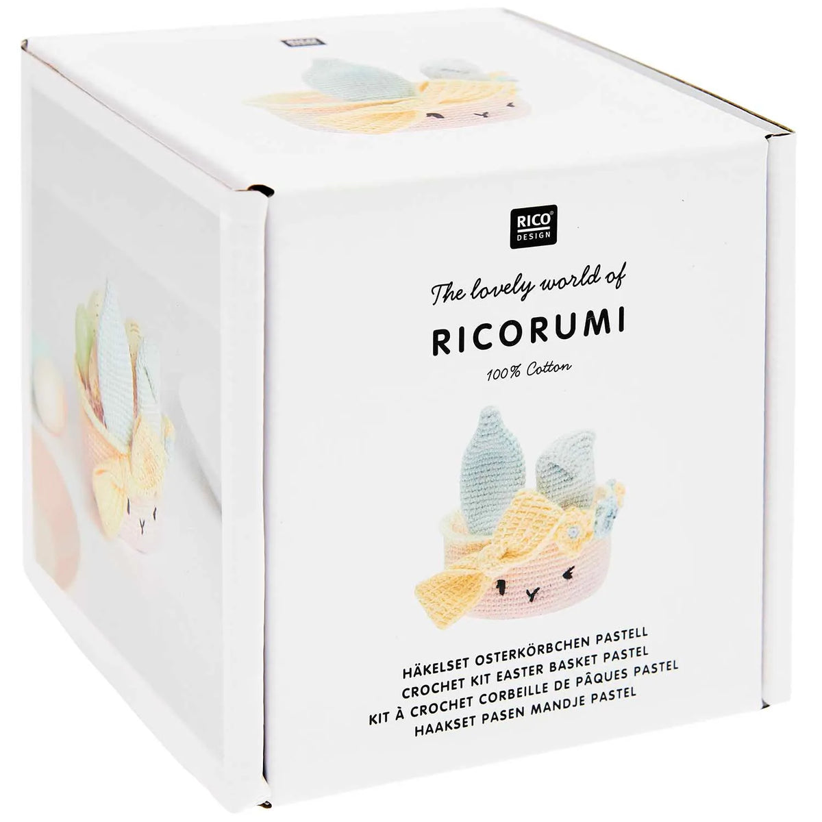 Ricorumi Häkelset für ein Oster-Körbchen pastell von Rico Design