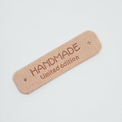 Handmade Label - faux lether - 5,5 x 1,5 cm