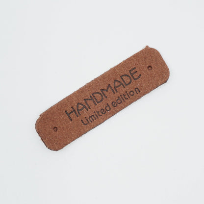Handmade Label - faux lether - 5,5 x 1,5 cm