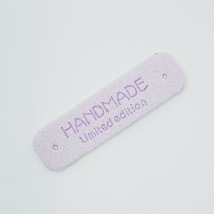 Handmade Label - faux lether - 5,5 x 1,5 cm