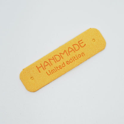 Handmade Label - faux lether - 5,5 x 1,5 cm