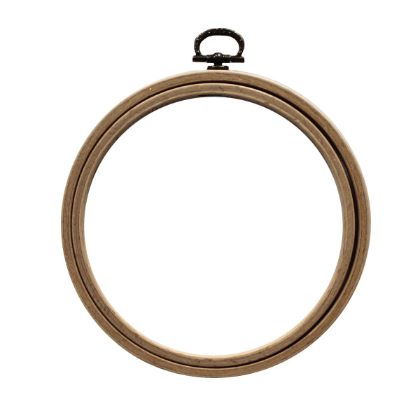 Nurge screwless beech wood embroidery hoop, hanging display