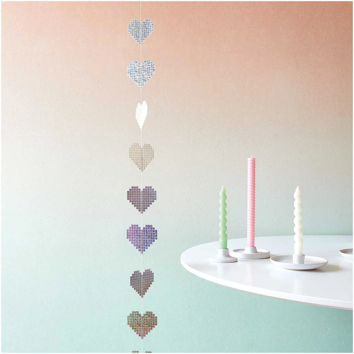 Heart-shaped party garland by Rico Design