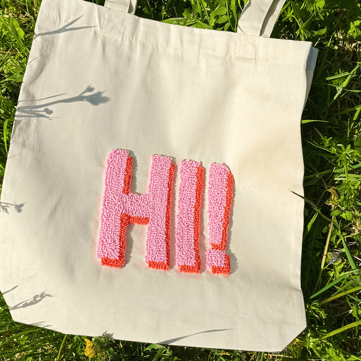 Hi! Punch-Needle-Taschen-Vorlagenbogen