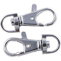 Grosse silberne Karabiner, 2 Stück 38mm von Rico Design