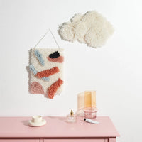 Latch hook rug kit with stones design by Rico Design