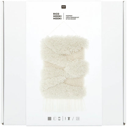 Knüpfteppich-Set, Motiv weisse Landschaft, von Rico Design