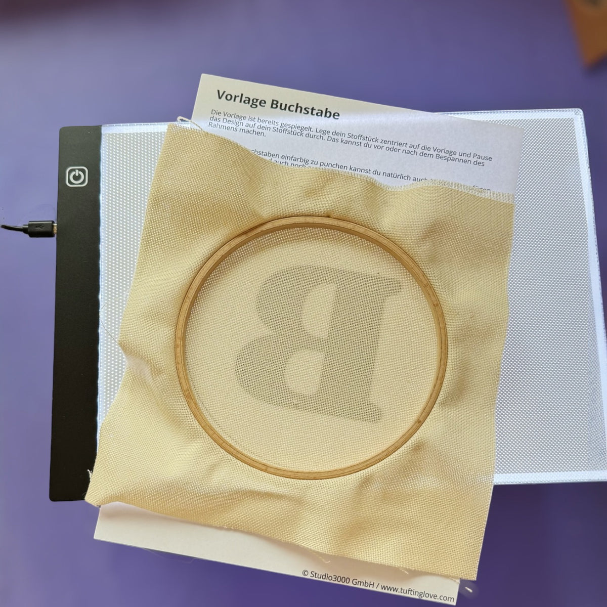 A4 USB-Leuchtpad, schmales Profil Detail