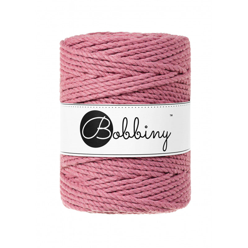 Bobbiny 3-fach Makramee-Schnur, 5mm und 100m, in Blossom