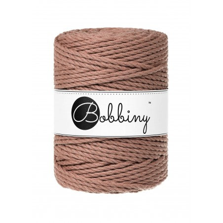 Bobbiny 3-fach Makramee-Schnur, 5mm und 100m, in Mocha Mousse