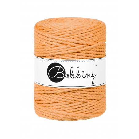 Bobbiny 3-fach Makramee-Schnur, 5mm und 100m, in Orange
