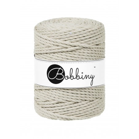 Bobbiny 3-fach Makramee-Schnur, 5mm und 100m, in Pale Olive