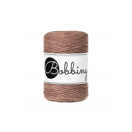 Bobbiny Makramee-Baumwollkordel, 1,5mm und 100m, in Mocha Mousse