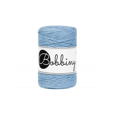Bobbiny Makramee-Baumwollkordel, 1,5mm und 100m, in Perfect Blue