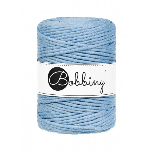 Bobbiny Makramee-Baumwollkordel, 5mm und 100m, in Perfect Blue
