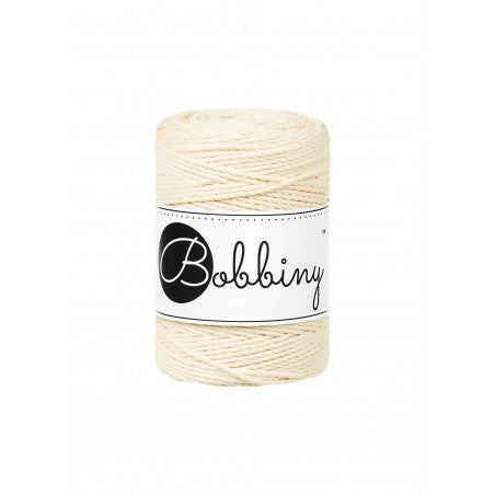 Bobbiny Makramee-Schnur, 1,5mm und 100m, in Butter Yellow