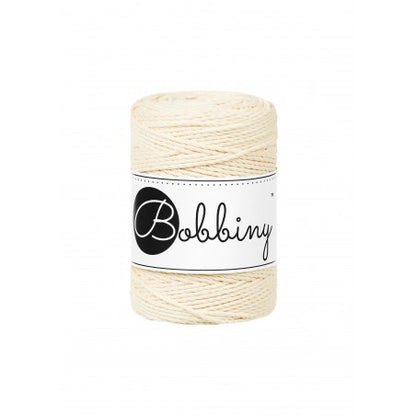 Bobbiny Makramee-Schnur, 1,5mm und 100m, in Butter Yellow