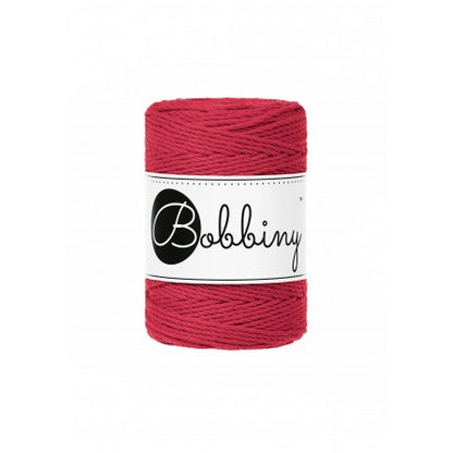Bobbiny Makramee-Schnur, 1,5mm und 100m, in Classic Red