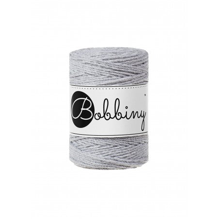 Bobbiny Makramee-Schnur, 1,5mm und 100m, in Light Grey