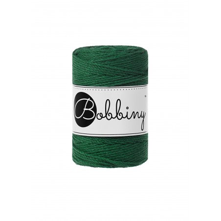 Bobbiny Makramee-Schnur, 1,5mm und 100m, in Pine Green