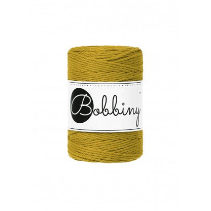 Bobbiny Makramee-Schnur, 1,5mm und 100m, in Spicy Yellow