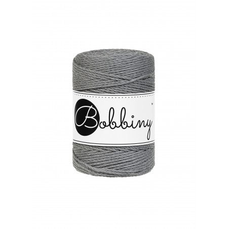 Bobbiny Makramee-Schnur, 1,5mm und 100m, in Stone Grey