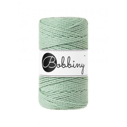 Bobbiny 3-fach Makramee-Schnur, 3mm und 100m, in Aloe