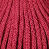 Braided macrame cord in Classic Red, 1x1m