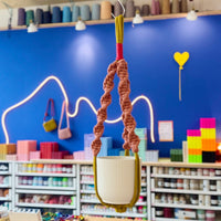Craftinglove Colourbomb macrame plant hanger