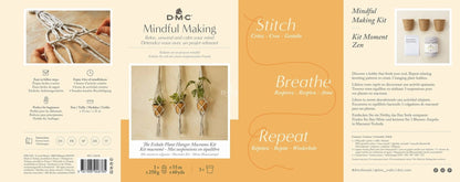 Macramé plant hanger kit, three hangers by DMC