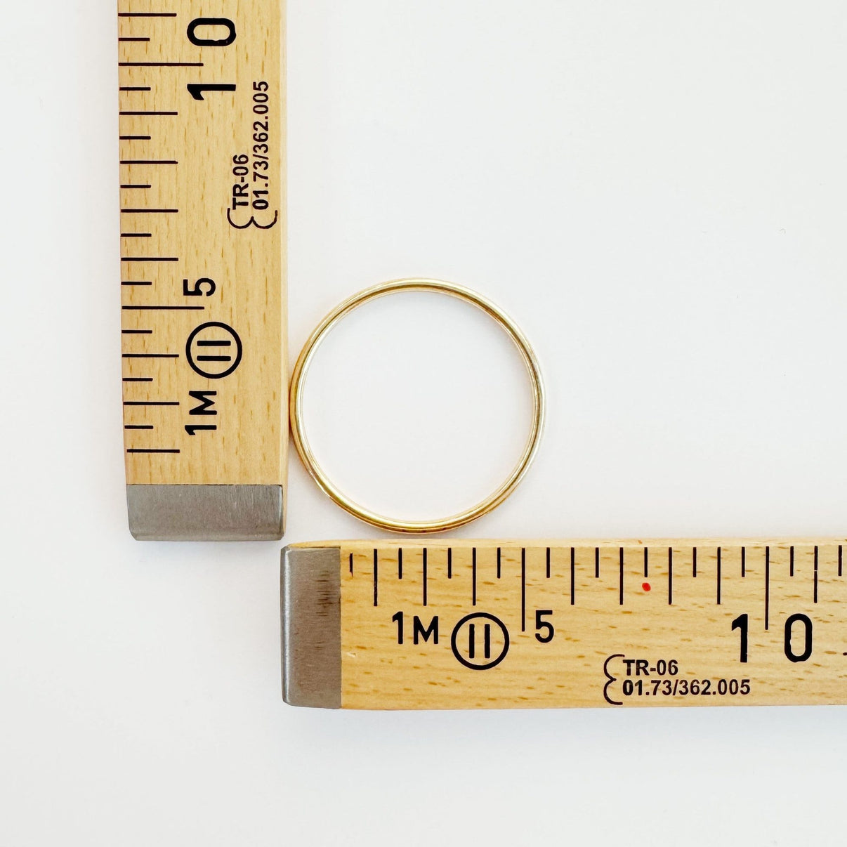 Golden metal ring detail, 50mm