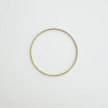 Golden metal ring for macrame, 9.5cm