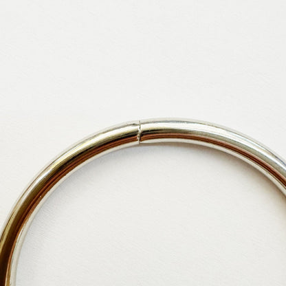 Silver metal ring for macrame projects, 50mm