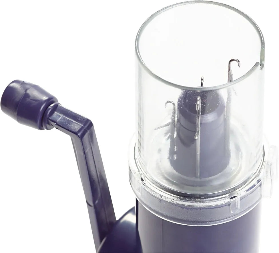 Mini knitting mill in plum blue by Prym