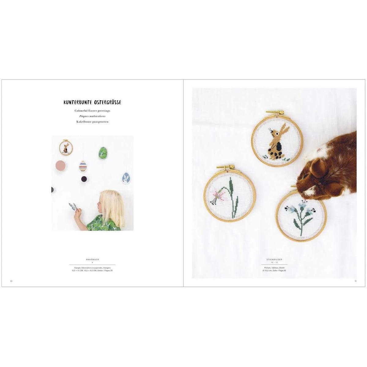 Sewing and embroidery book 'Bunny Hop' in German by Rico Design