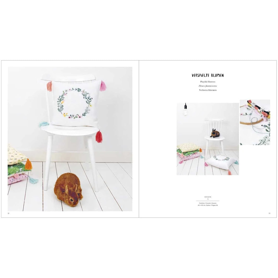 Sewing and embroidery book 'Bunny Hop' in German by Rico Design