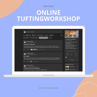 Online tufting workshop for beginners in German