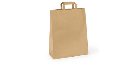 Grosse Kraftpapiertüte für die Verpackung