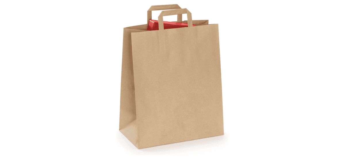 Plain kraft paper bag for packaging