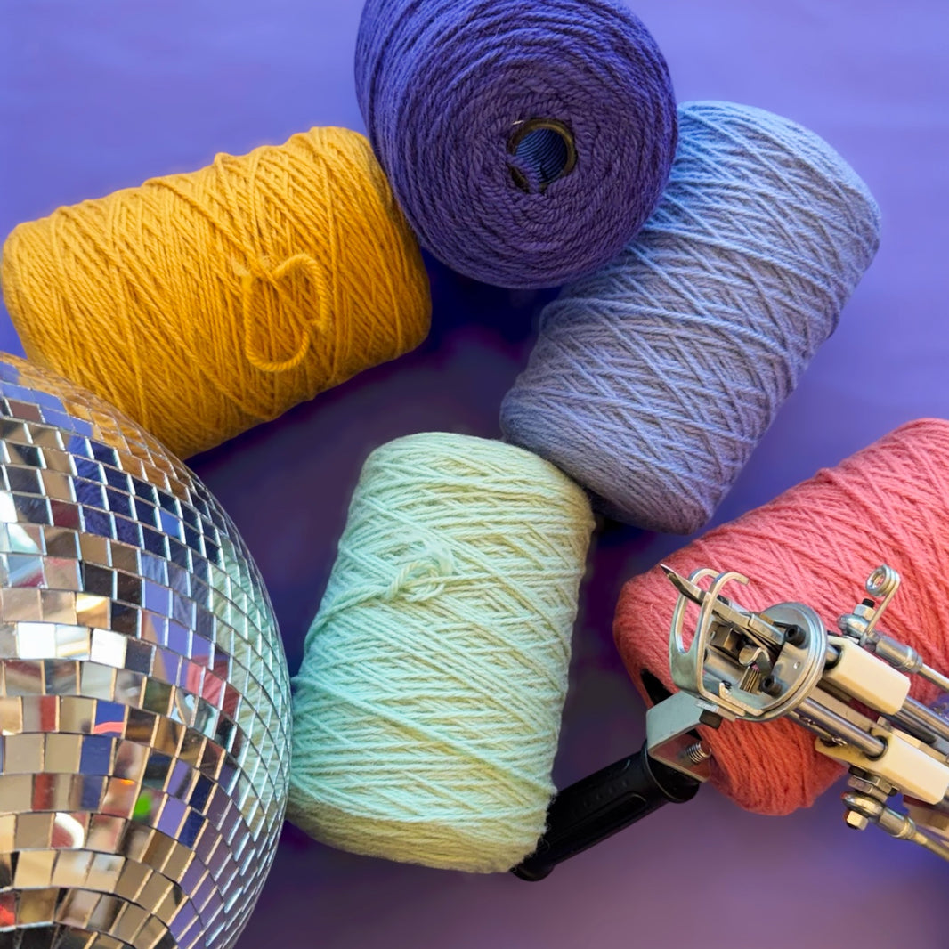 Teppichwolle - Tuftingwolle- Tuftinggarn - Neuseeländische Wolle - 500g
